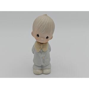 Precious Moments E 2837 Groom Porcelain Figurine Enesco Vintage Wedding 1983